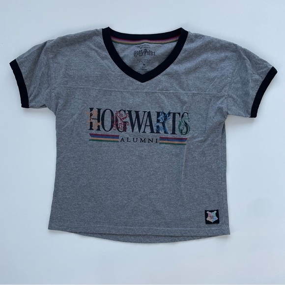 Universal Studies Women's Harry Potter Hogwarts Alumni Ringer Tee Size Medium - Picture 1 of 6